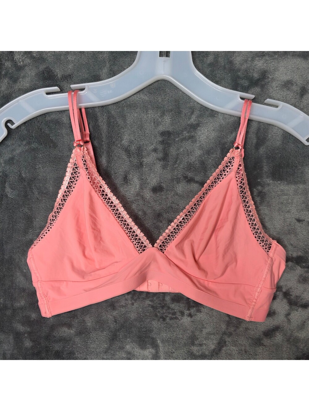 Soma Geo Lace Brallette Pink Sz Small NWT